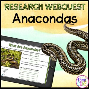 Research Webquest: Anacondas - 2nd to 5th Grade - Google Slides