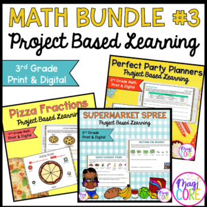 3rd Grade Math Project Based Learning Bundle #3