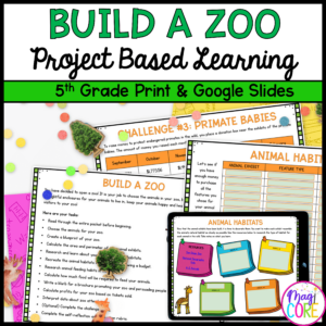 Build a Zoo Project Based Learning - 5th Grade Math PBL