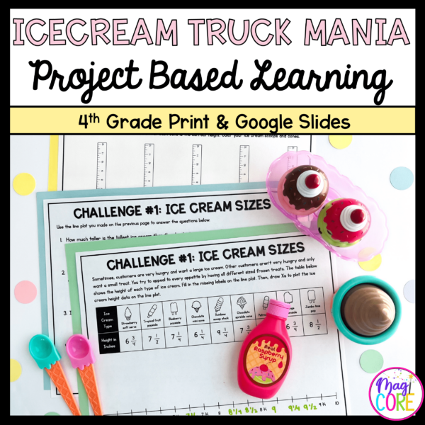 4th Grade Math PBL - Ice Cream Truck Project Based Learning