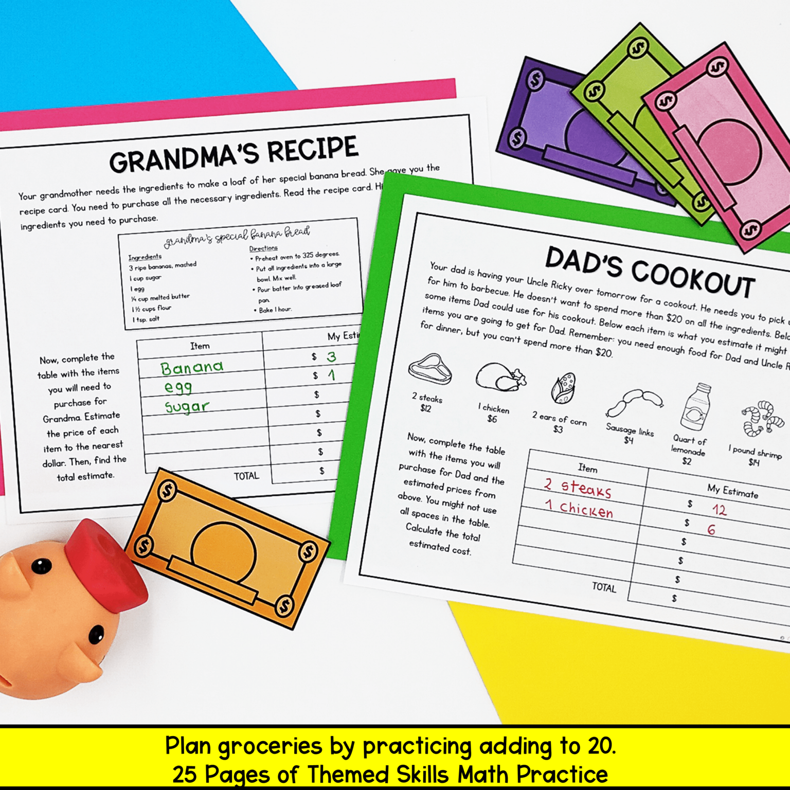 1st Grade - Budget & Money Project Based Learning | MagiCore