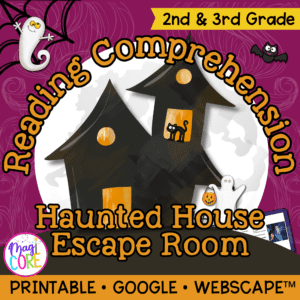 Escape the Haunted House Halloween Escape Room & Webscape™ - 2nd & 3rd Grade