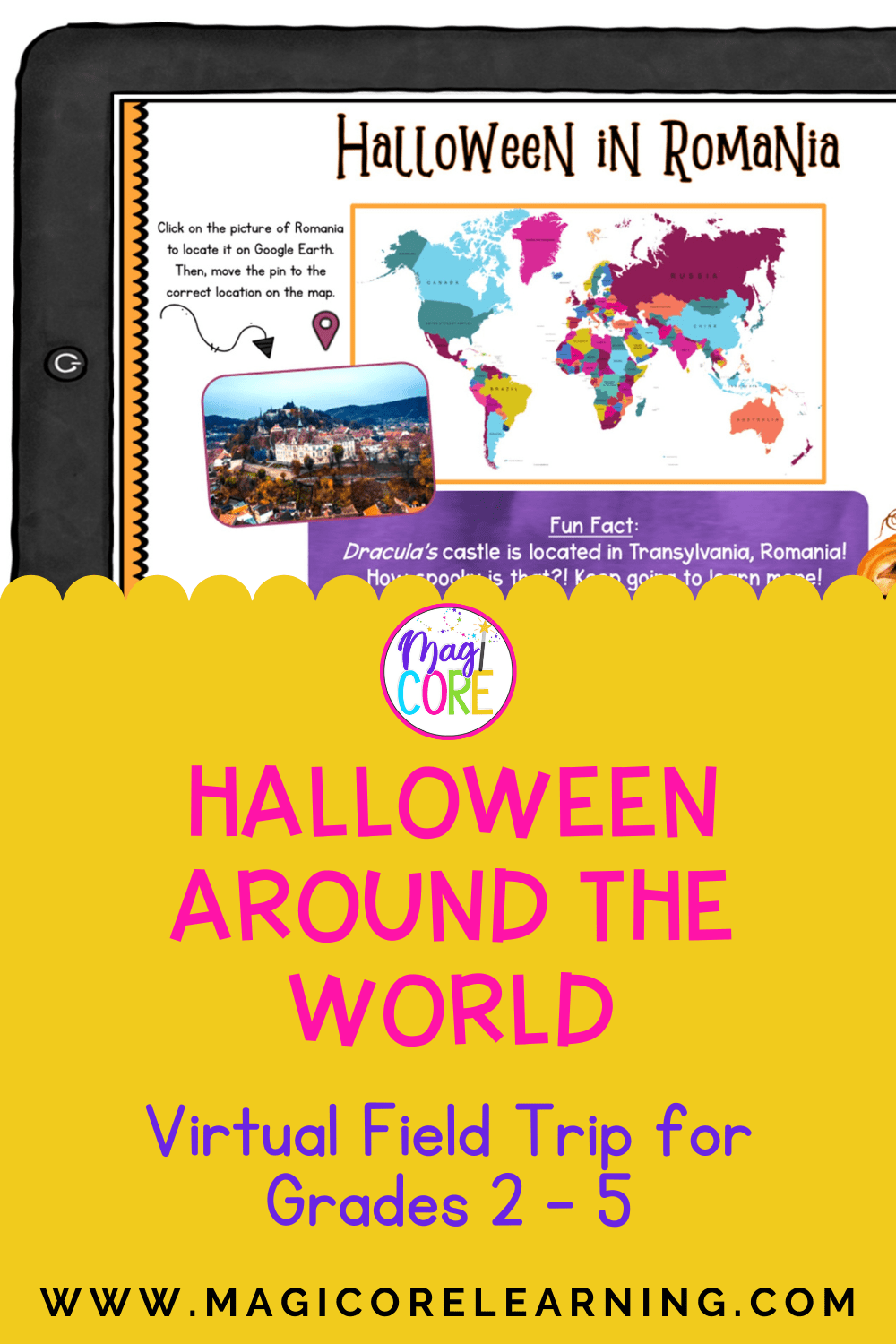 Halloween Around the World Pin