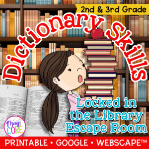Dictionary Skills 2nd & 3rd Grade ELA Escape Room & Webscape™ Digital Activities