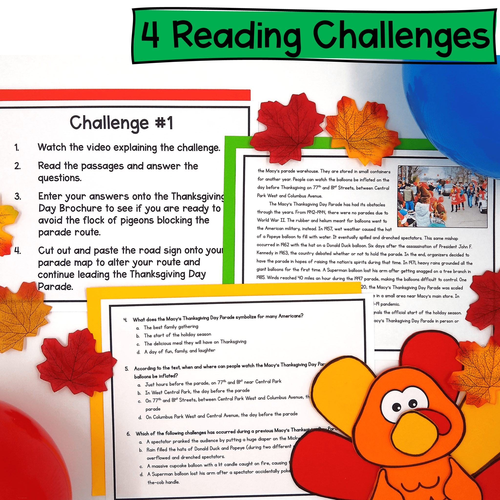Thanksgiving Day Parade Escape Room - 4th & 5th Grade | MagiCore