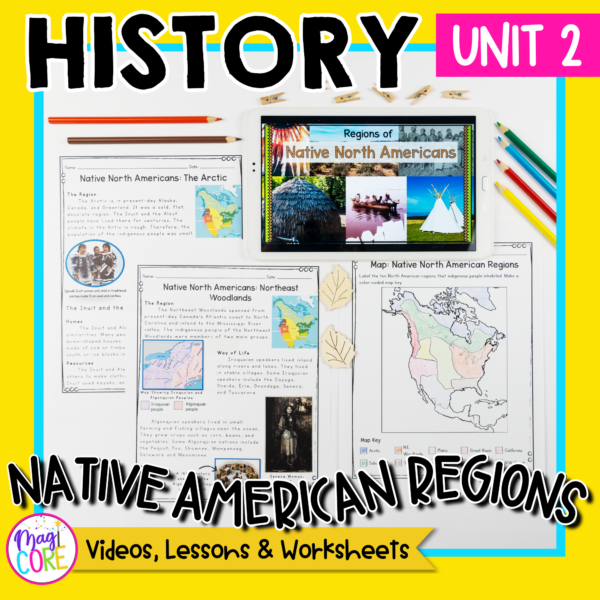 History Unit 2: Native American Regions in North America Social Studies Lessons
