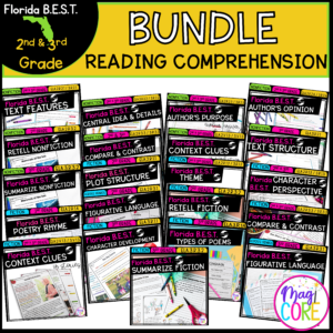 2nd & 3rd Grade Florida BEST Standards ELA Reading Comprehension Mega Bundle