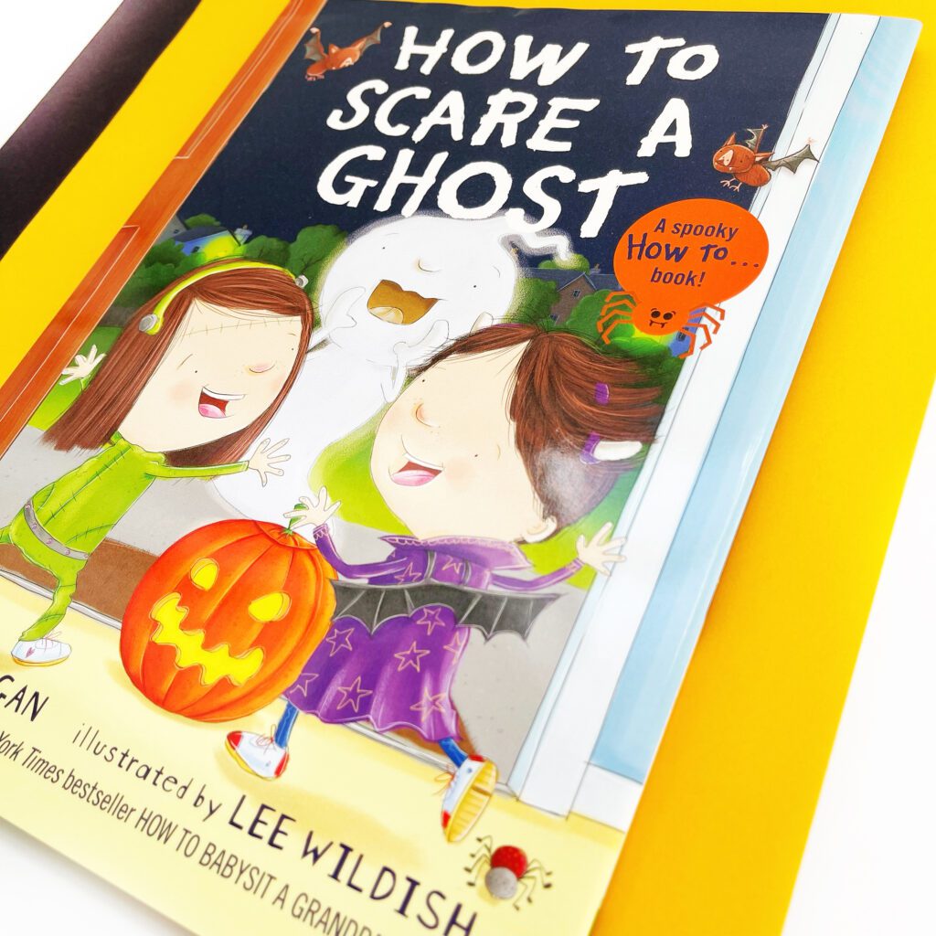 Cover of How to Scare a Ghost picture book for Halloween
