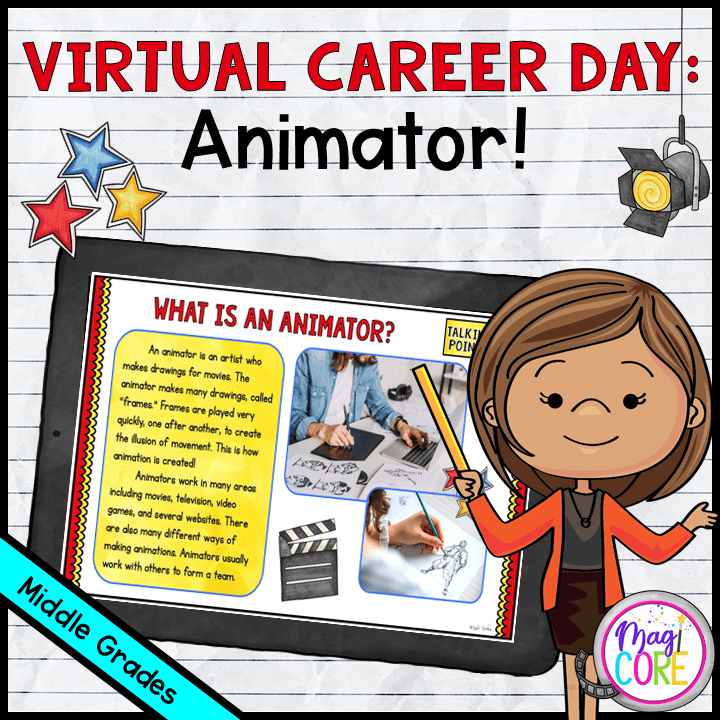 Virtual Career Day: Animator - Google Slides & Seesaw | MagiCore
