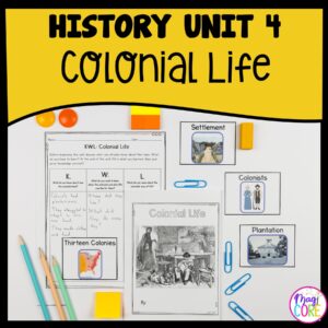 History Unit 4: Colonial Life