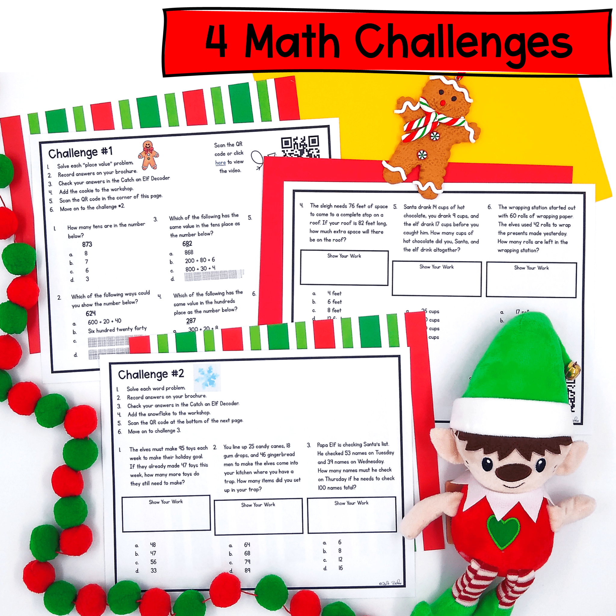Christmas Elf - 2nd Grade Math Escape Room | MagiCore