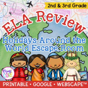 Holidays Around the World Escape Room & Webscape™ - 2nd & 3rd Grade