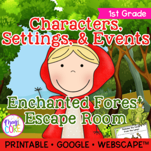 Enchanted Forest - Characters, Setting, & Events Webscape™ Escape Room 1st Grade