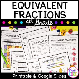 Equivalent Fractions - 4th Grade Math - Print & Digital 4.NF.A.1