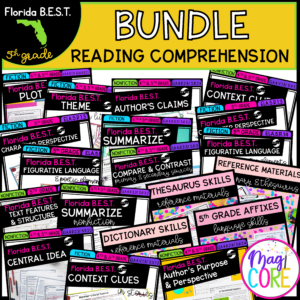 5th Grade Florida BEST Reading Comprehension Bundle FL B.E.S.T.