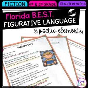 Figurative Language & Poetic Elements - 4th 5th Grade Florida BEST - ELA.5.R.1.4