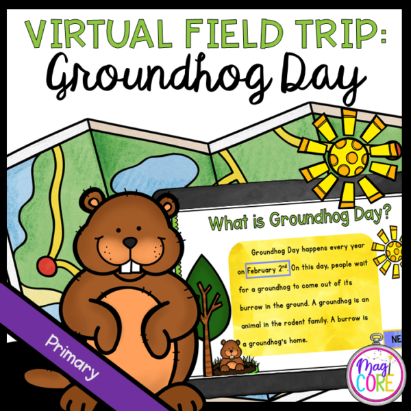 Groundhog Day Virtual Field Trip - Primary K-1 - Google Slide & Seesaw