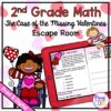 2nd Grade Math The Case of Missing Valentines Escape Room & Webscape™