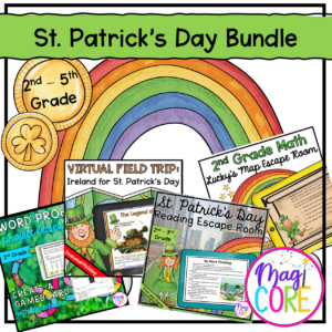 St. Patrick's Day Bundle - 2nd Grade - Escape Rooms, VFT, & PBL