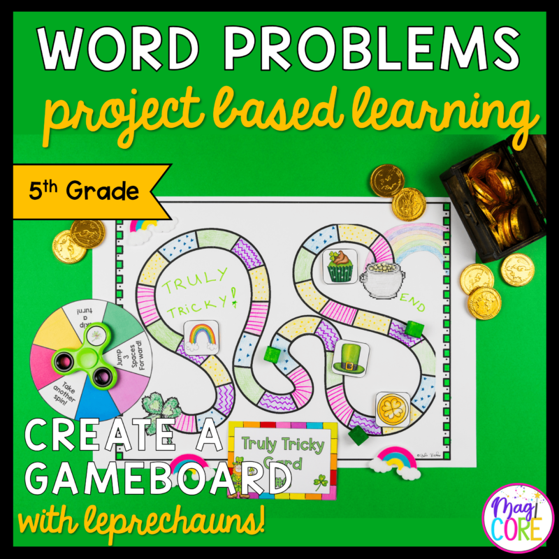 Saint Patrick's Day Project Based Learning - 5th Grade Math Word Problems
