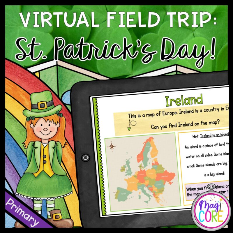St. Patrick's Day Virtual Field Trip - Primary K-1 - Google Slide & Seesaw