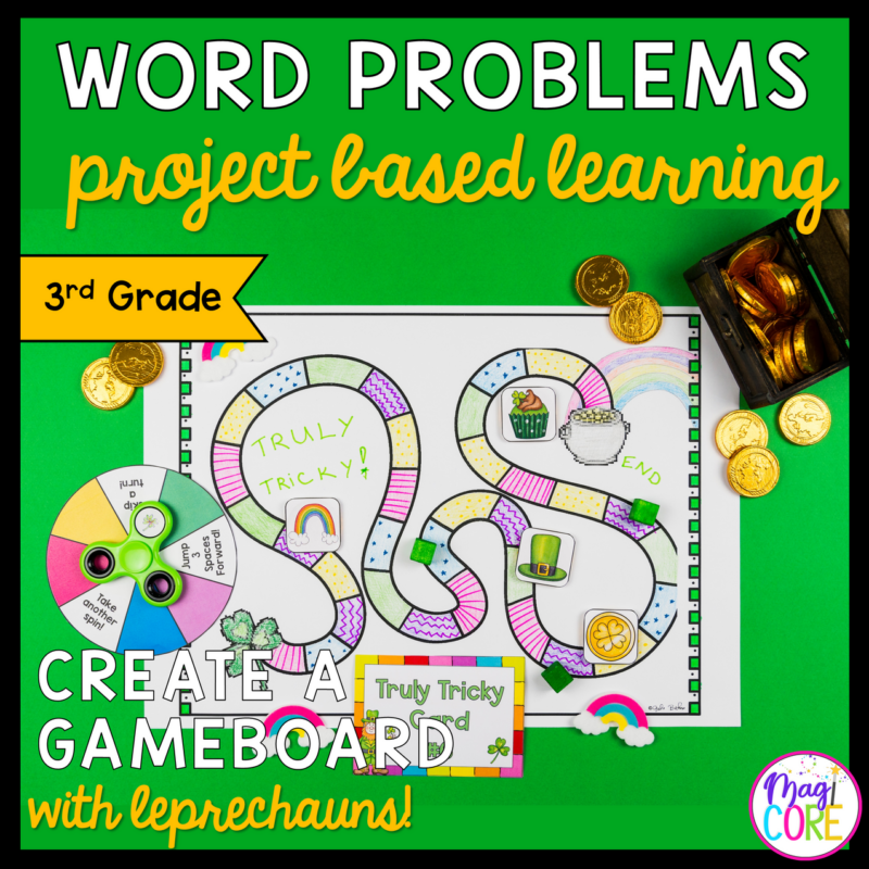 Saint Patrick's Day Project Based Learning - 3rd Grade Math Word Problems
