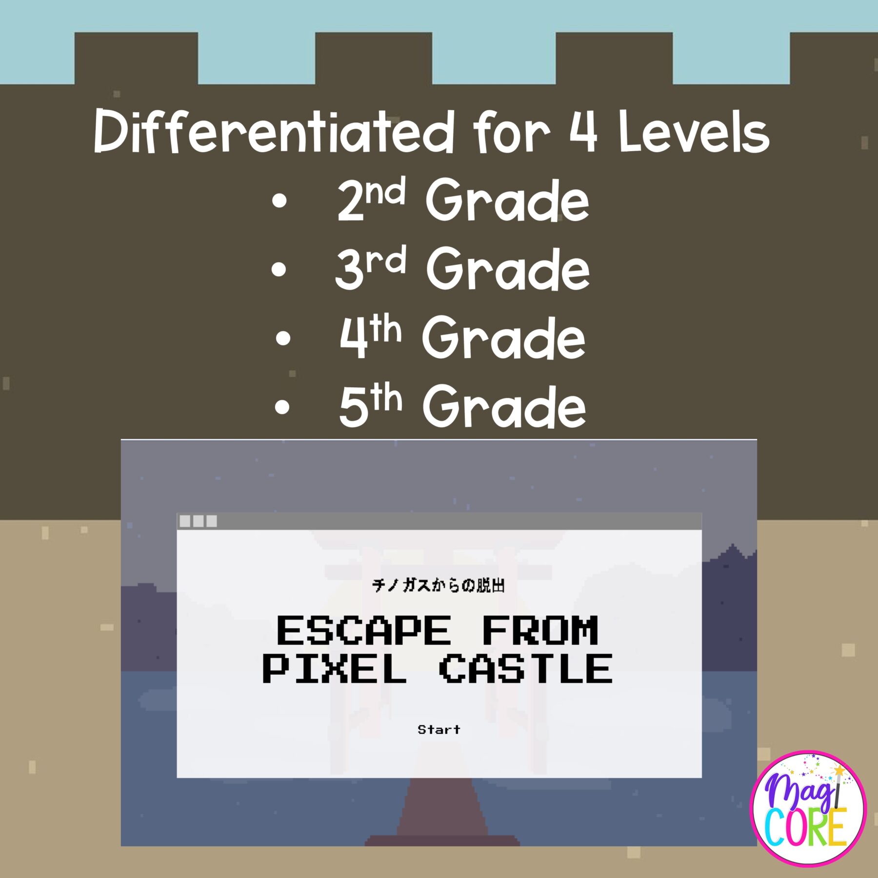 Suffix Miniscape Escape from Pixel Castle - 2nd-5th Grade - Image 4