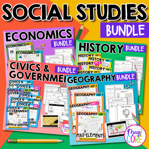 Social Studies Curriculum | 2nd Grade - 5th Grade | Mega Bundle