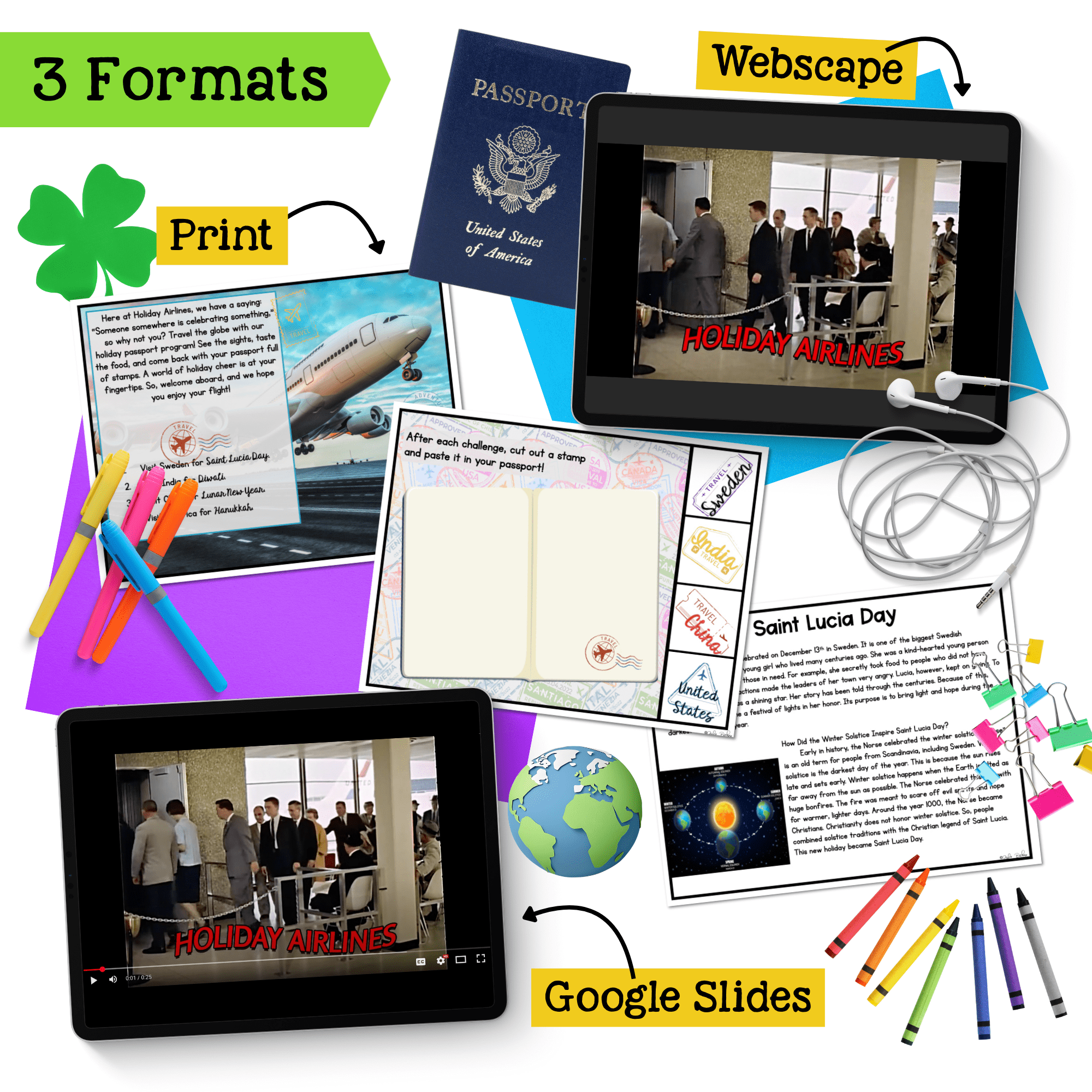 Holiday Reading Escape Room Bundle 2nd 3rd Grade Christmas Activities ELA Review - Image 3