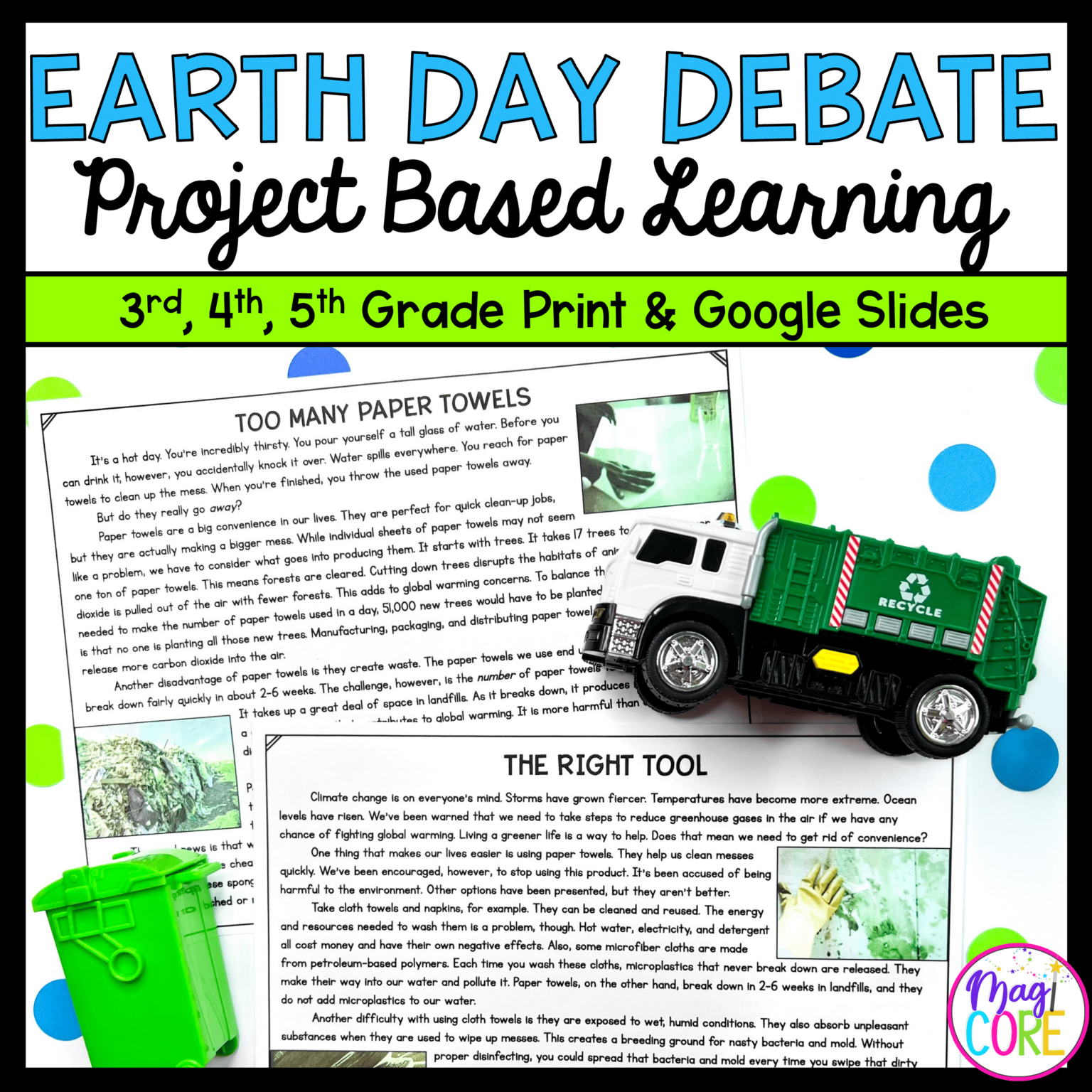 Earth Day Debate Project Based Learning - 3rd-5th Grade | MagiCore