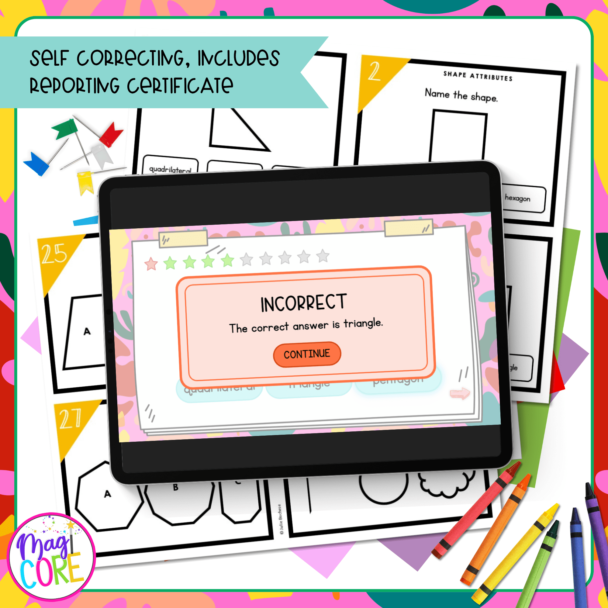 Compare Shape Attributes - 3rd Grade Math Task Cards - 3.G.A.1 - Image 3