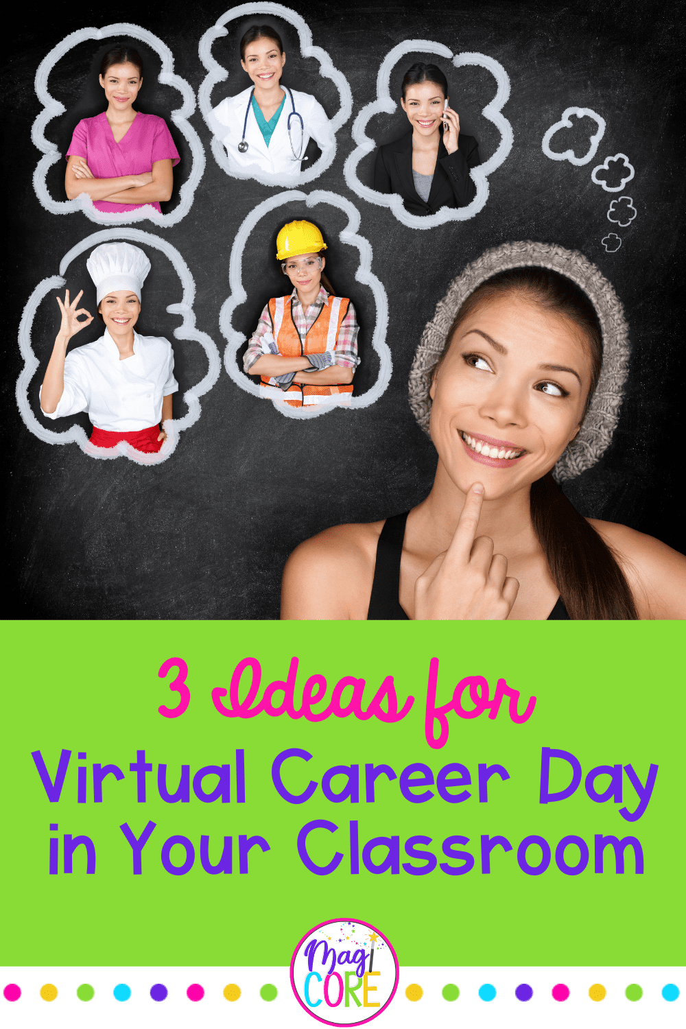 three teaching ideas for career day pin