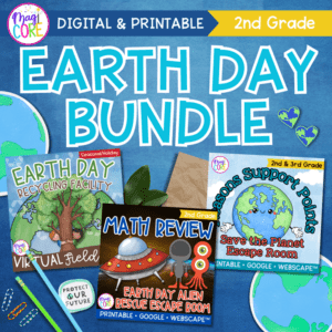 Earth Day Fun Bundle - 2nd Grade Earth Day Escape Rooms & Virtual Field Trip