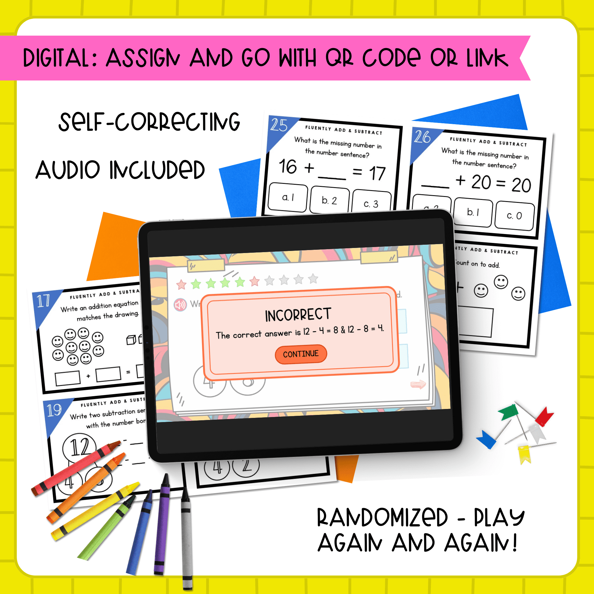 Math Operations & Algebraic Thinking - 2nd Grade Math Task Card Bundle - Image 4