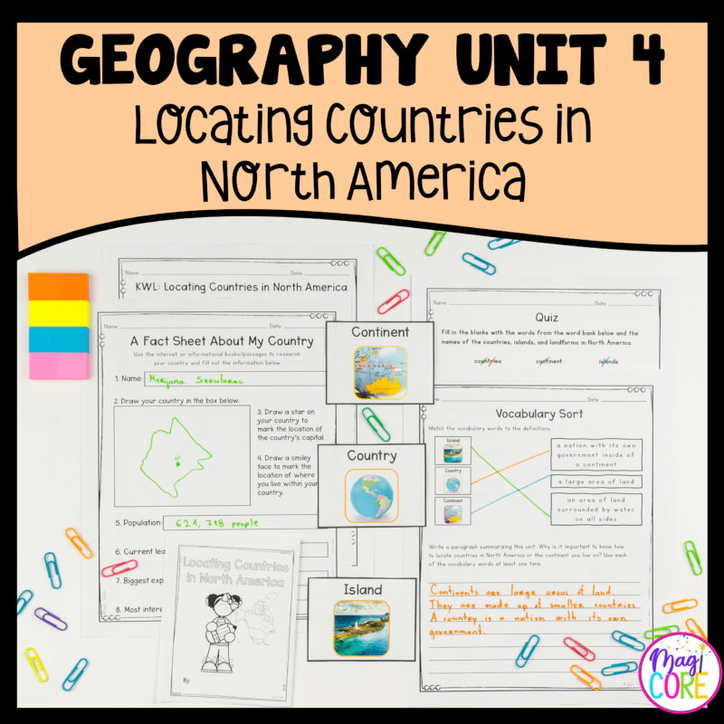 Geography Unit 4: Locating Countries in North America