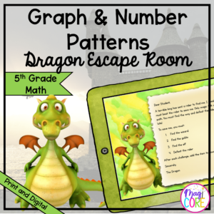 Graph & Number Patterns - 5th Grade Math Escape Room - Digital & Printable