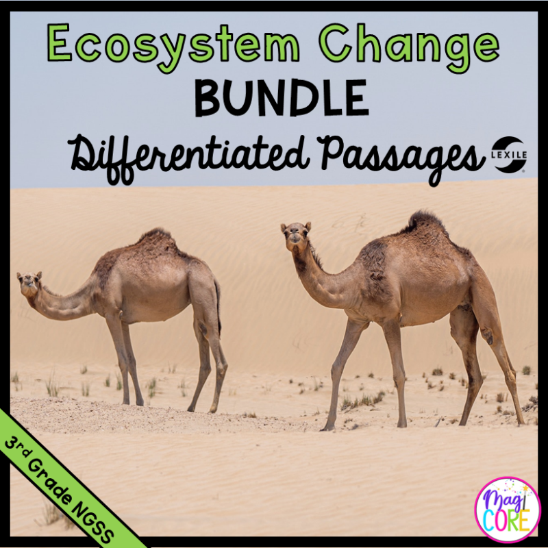 Ecosystem Change Science Differentiated Passages BUNDLE - 3rd Grade