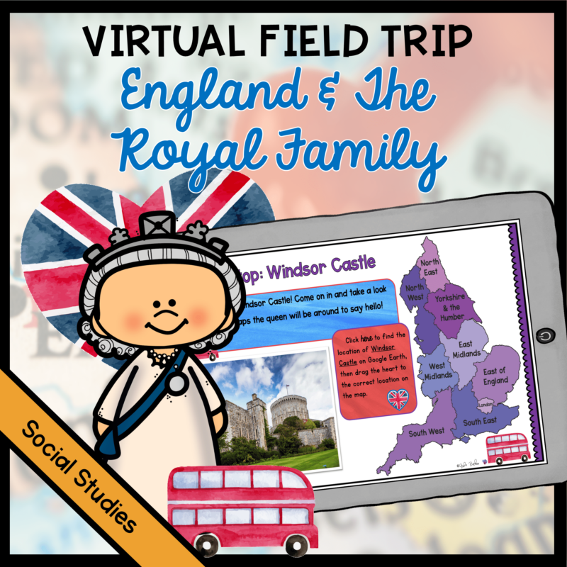 Virtual Field Trip to England to Meet the Royal Family - Google Slides & Seesaw
