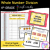 Whole Number Division - 4th Grade Task Cards - Print & Digital - 4.NBT.B.6