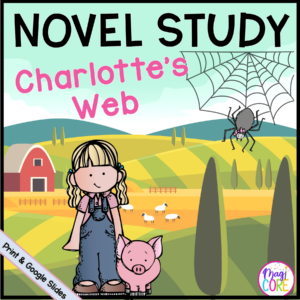 Charlotte's Web Novel Study Reading Comprehension