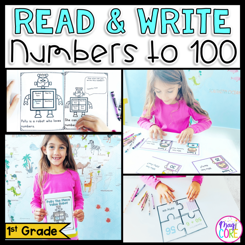 Read & Write Numbers to 100 - 1st Grade Math - Florida B.E.S.T. MA.1.NSO.1.3