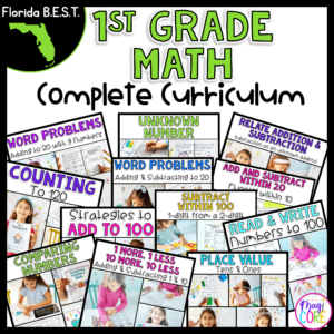 1st Grade Math Curriculum GROWING Bundle - Florida BEST Aligned