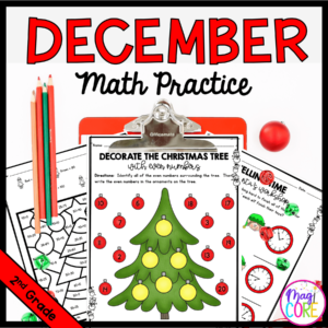 Month of December Math Practice - 2nd Grade