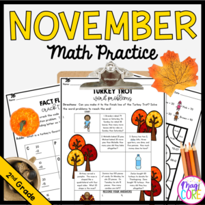 Month of November Math Practice - 2nd Grade