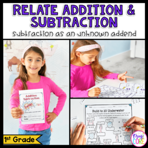 Relate Addition & Subtraction - 1st Grade Math - 1.OA.B.4 | MA.1.AR.2.1