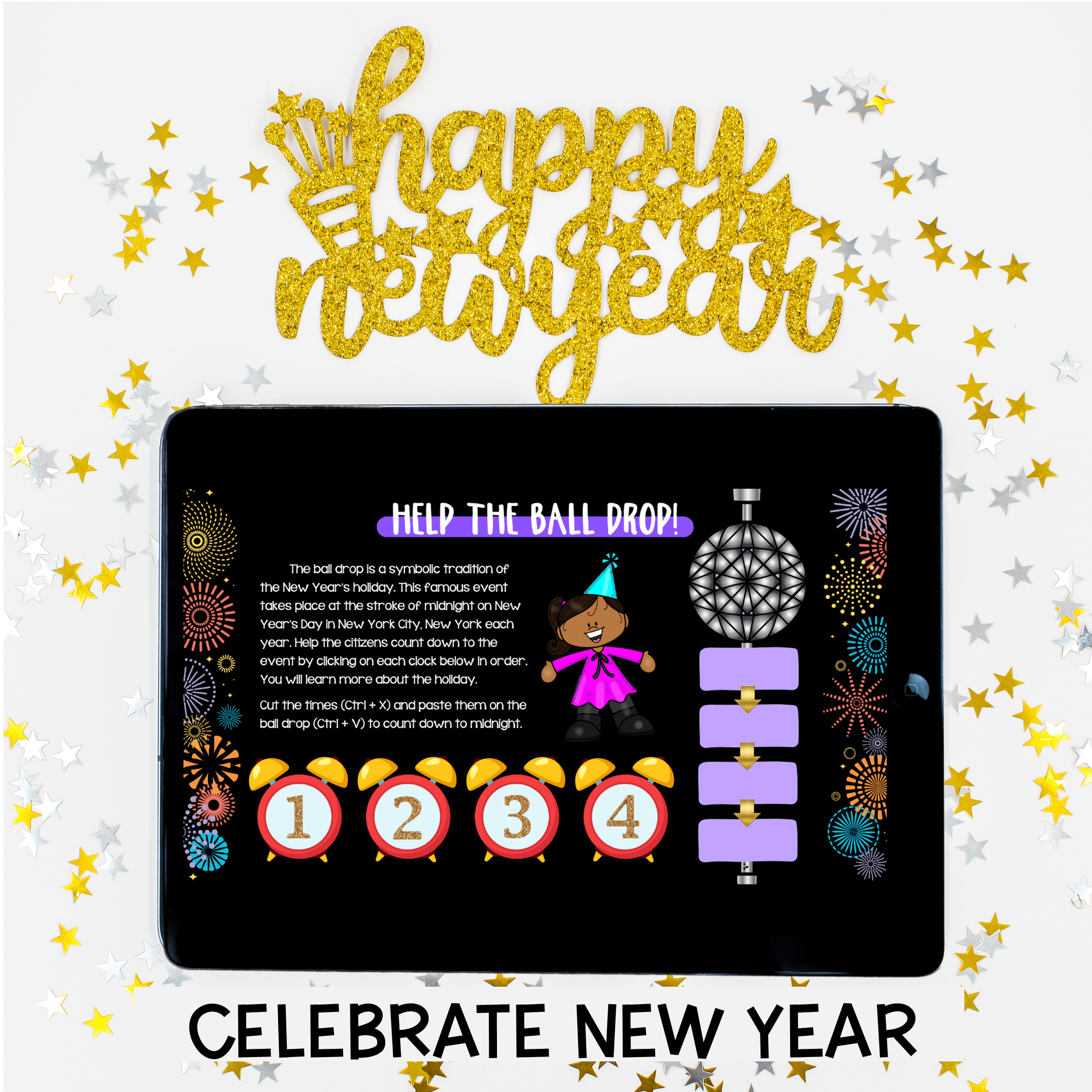New Year's Day Virtual Field Trip Year 2025 Countdown Digital Resource Activity - Image 2