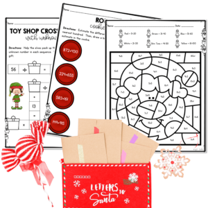 Monthly Themed Math Practice BUNDLE | 3rd Grade | MagiCore