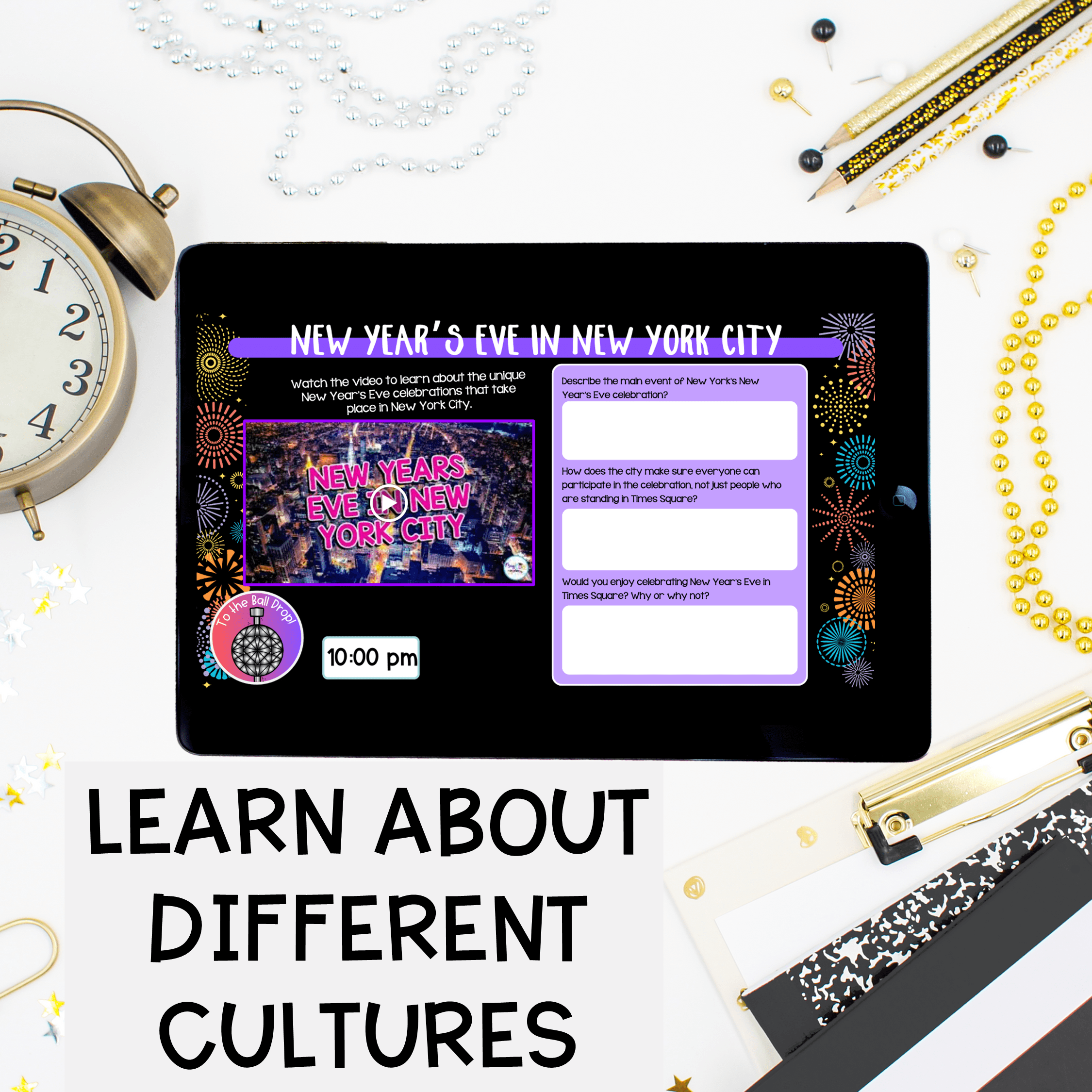 New Year's Day Virtual Field Trip Year 2025 Countdown Digital Resource Activity - Image 5