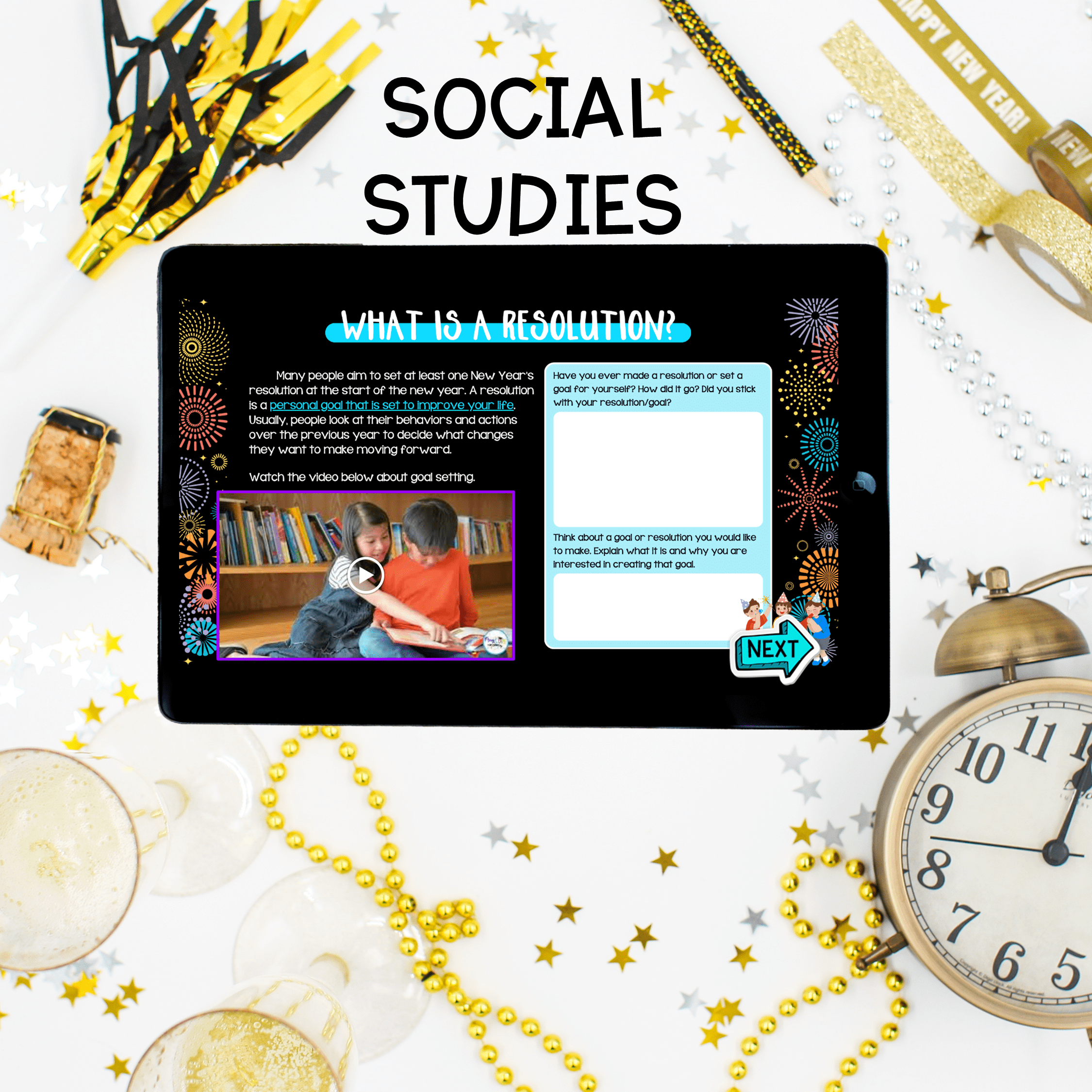 New Year's Day Virtual Field Trip Year 2025 Countdown Digital Resource Activity - Image 6
