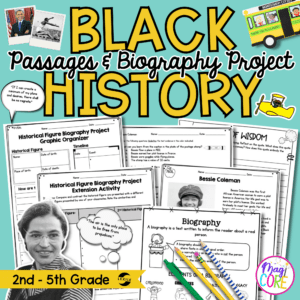 Black History - Passages & Biography Project - 2nd-5th Grade